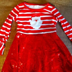 Girls boutique Santa dress